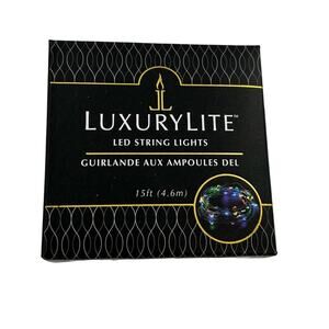 LuxuryLite LED String Lights 15 Feet Multicolor Indoor or Outdoor Decorative Use